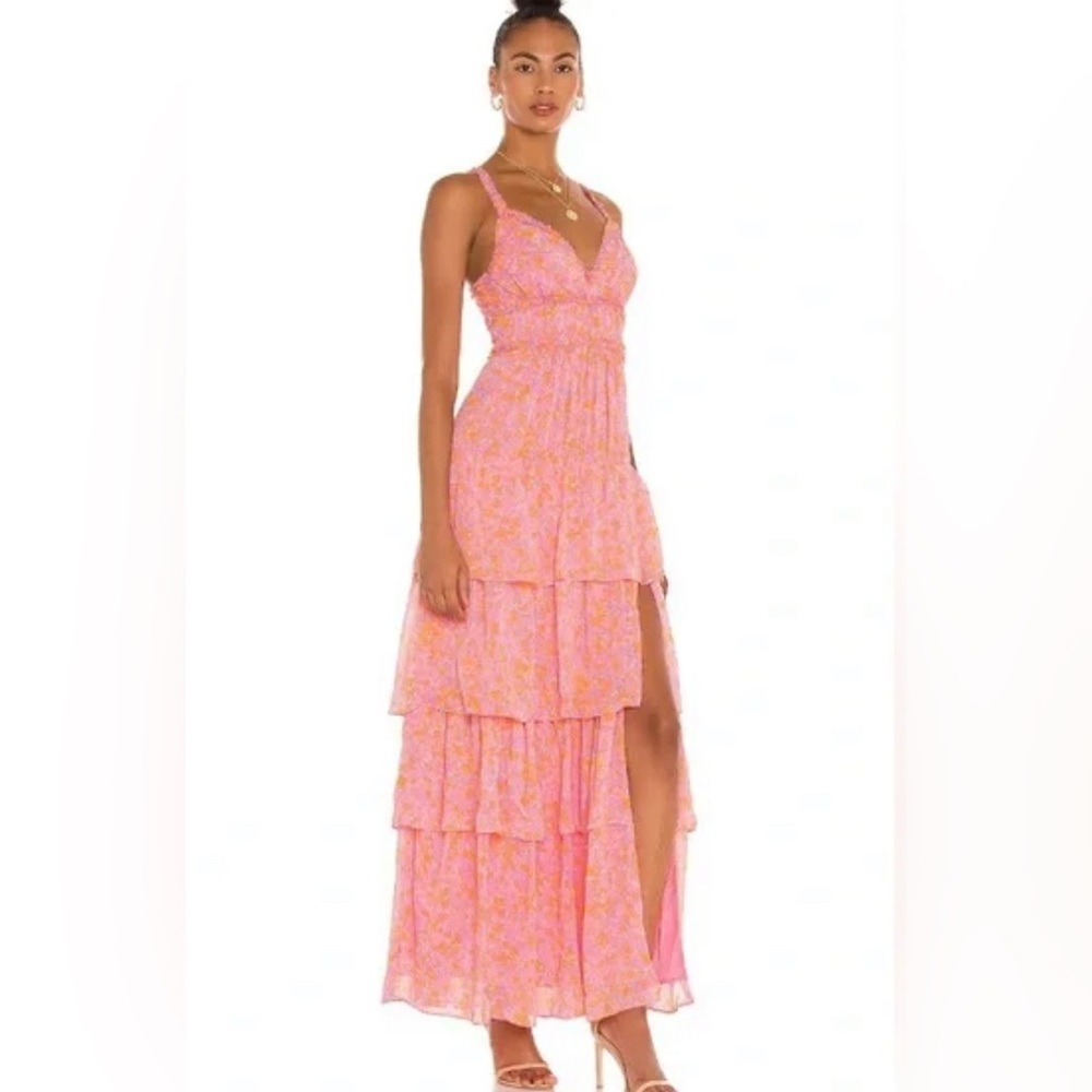 Likely Athena Floral Romantic Sexy Maxi Dress Size 8 Revolve